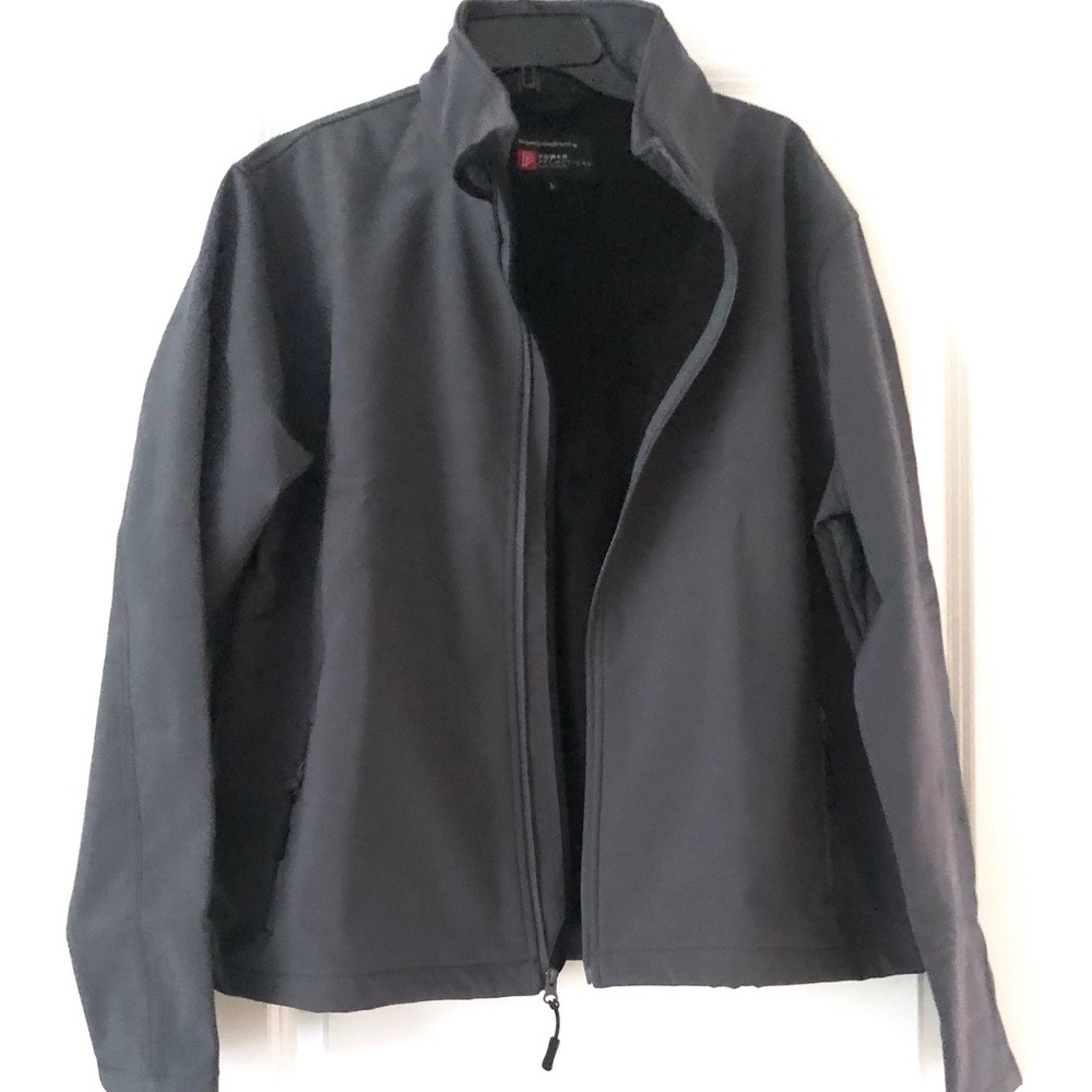 New Zip Up plain Dark Grey Jacket